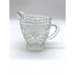 Vintage Anchor Hocking Glass Wexford Crystal Creamer